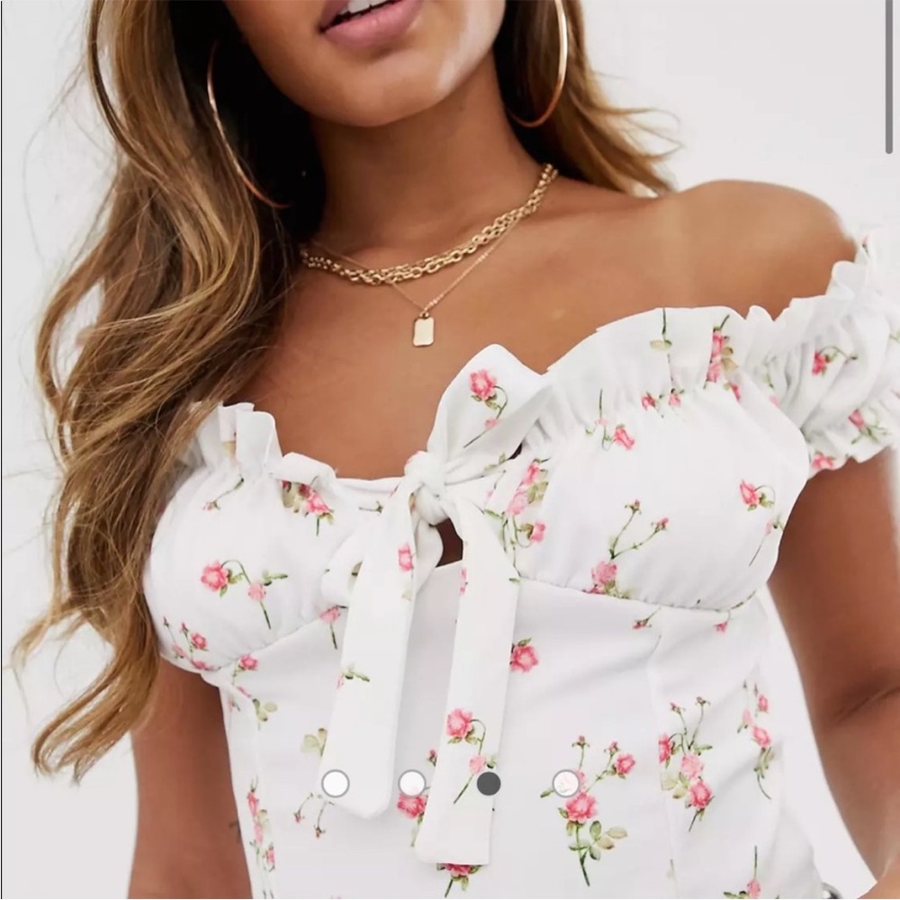 Missguided floral crop top
